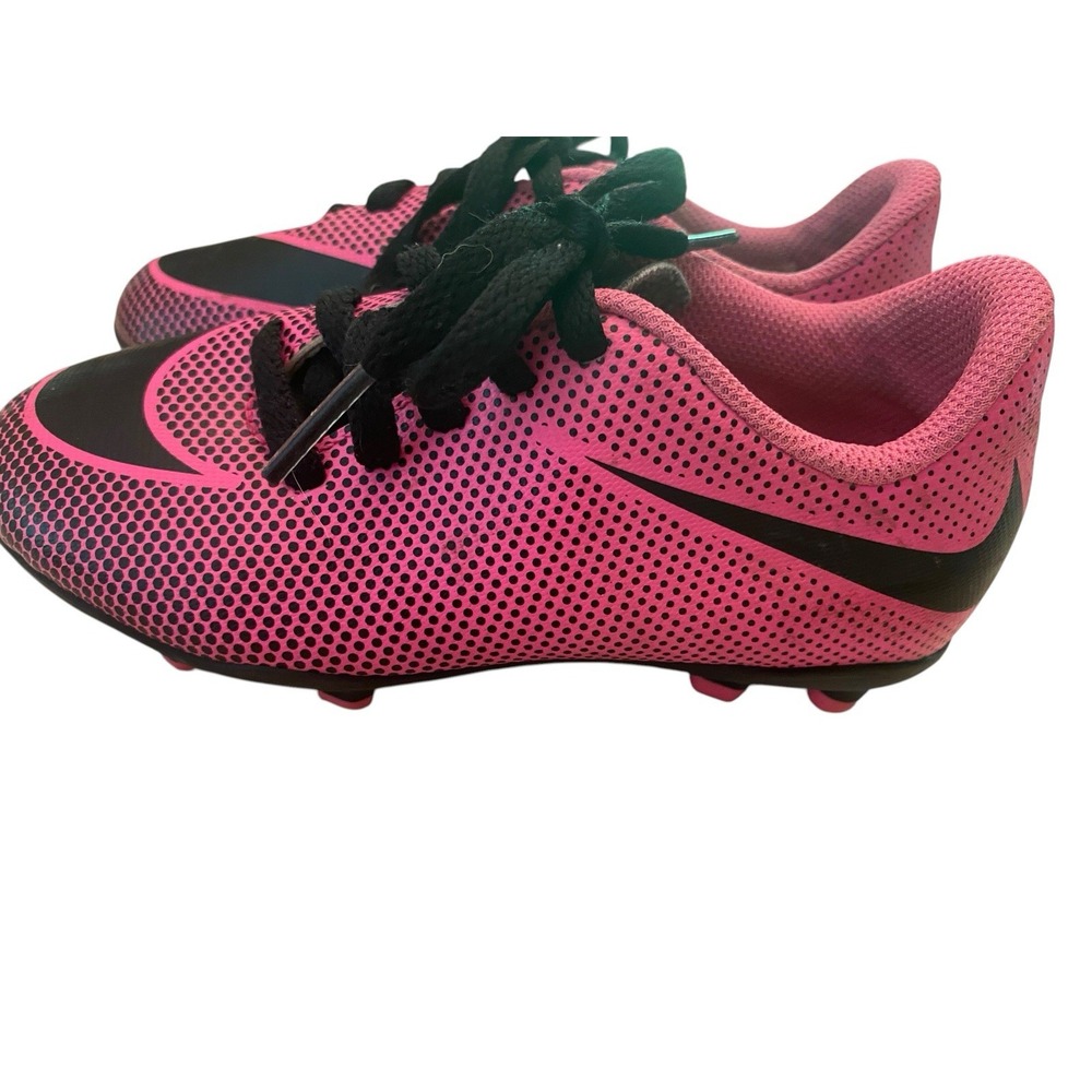 ⁠Nike Jr Mercurial Vortex III FG Youth Soccer Cleats Pink Black 844442-600 11C